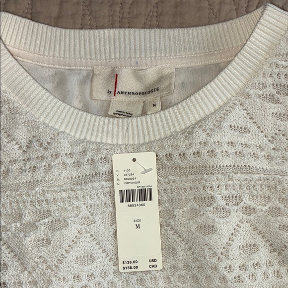 Anthropologie ivory Lace Mini Dress - Picture 9 of 11